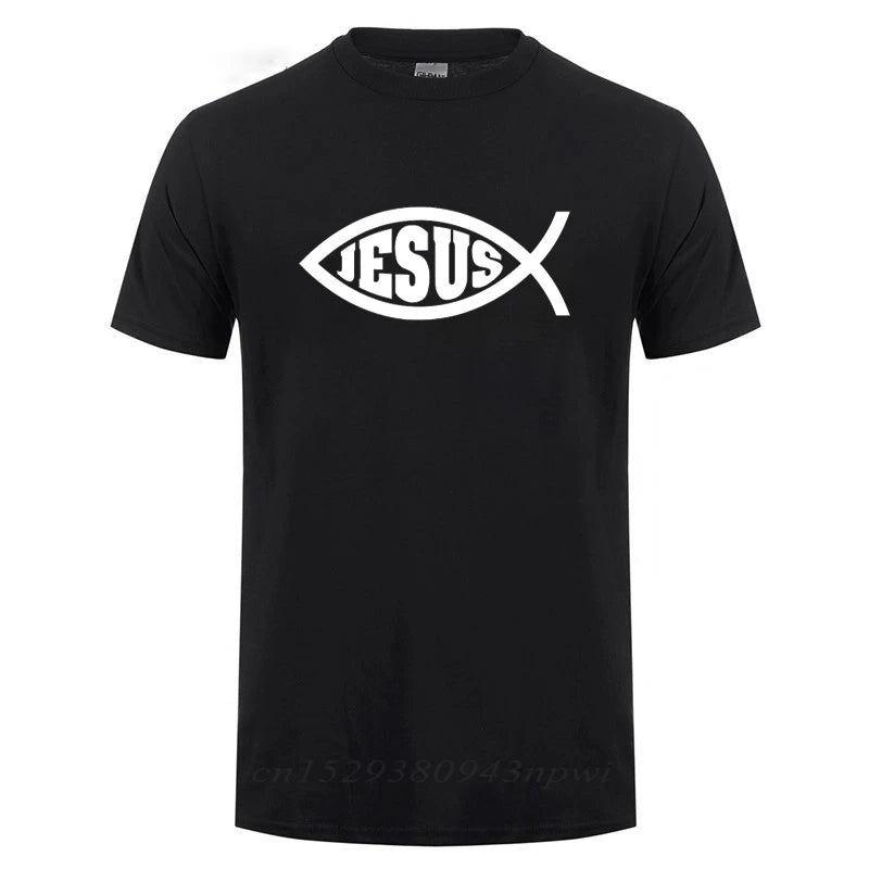 Camiseta Masculina Jesus - Peixe