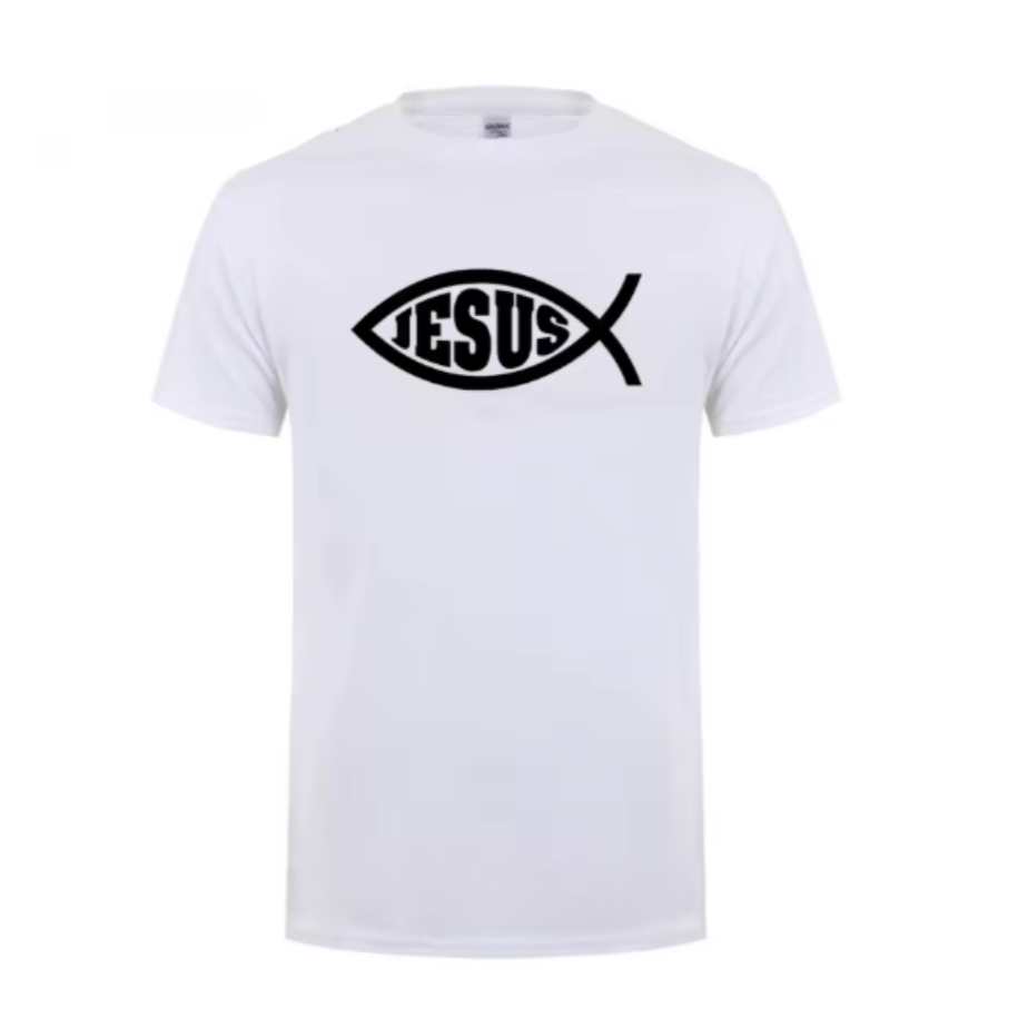 Camiseta Masculina Jesus - Peixe