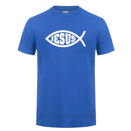 Camiseta Masculina Jesus - Peixe